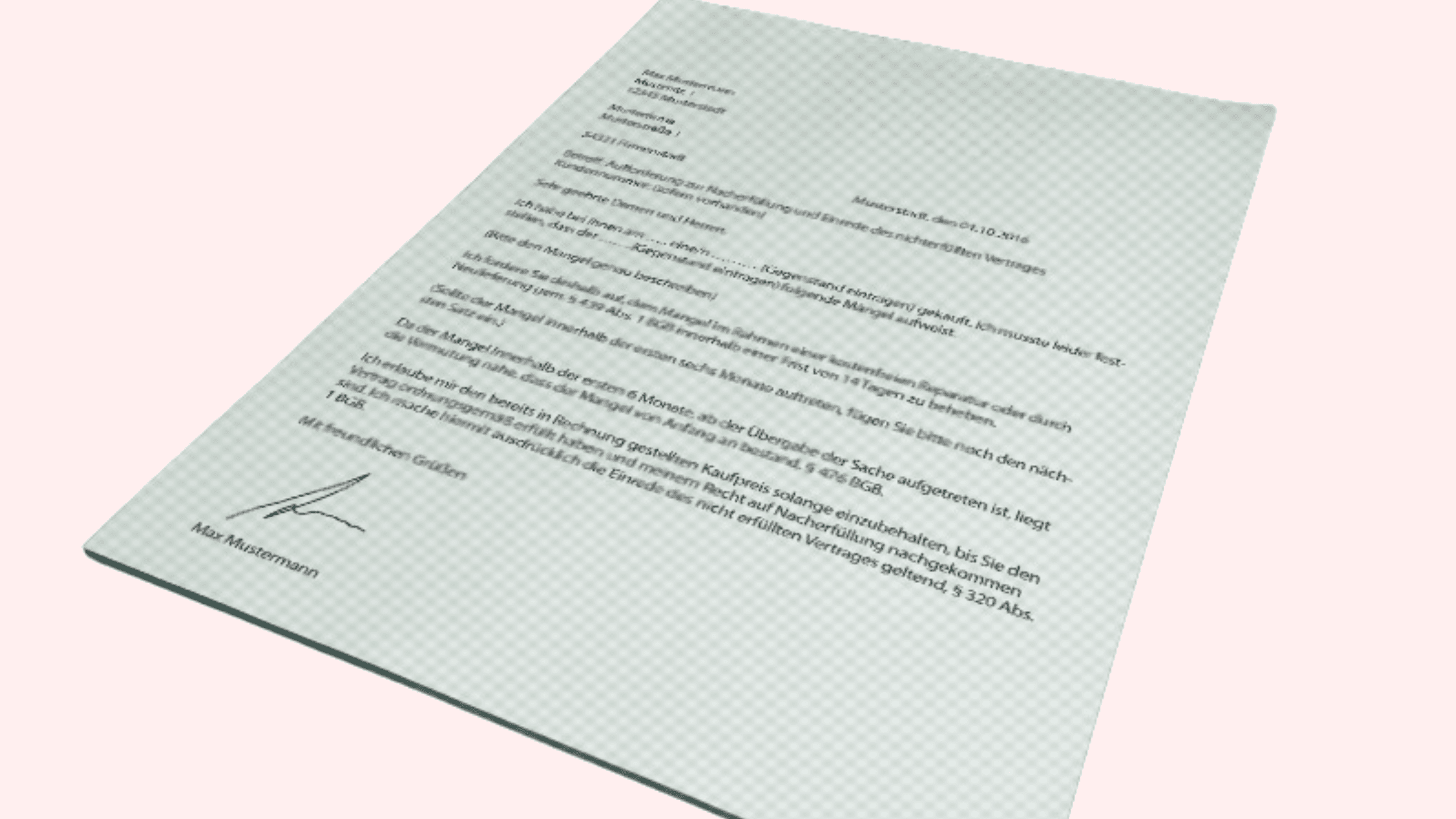 picture of sample letter